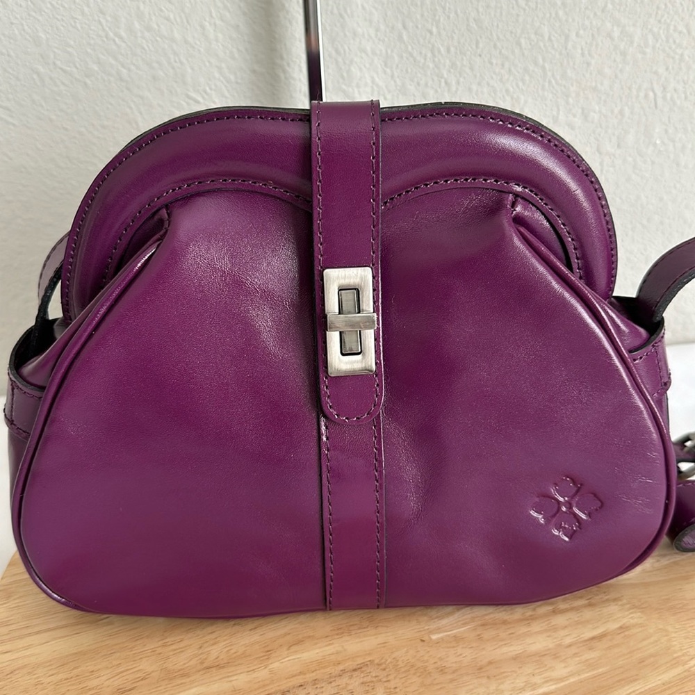 Purple Leather Women's Bag